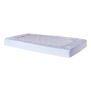 Pack of Six SafeFit Elastic Fitted Crib Sheets - Full-Size - White