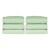 Pack of Six SafeFit Elastic Fitted Crib Sheets - Full-Size - Mint Green