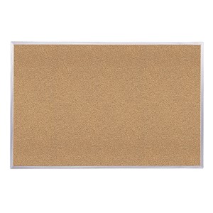 Traditional Natural Cork Board w/ Aluminum Frame
