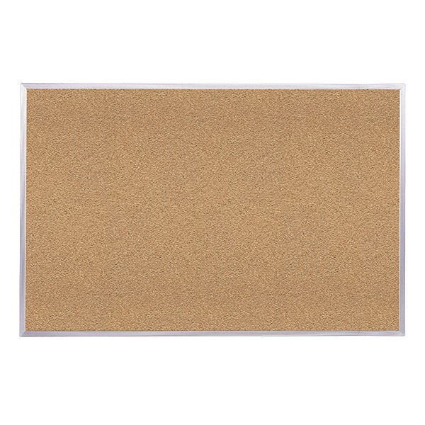 Traditional Natural Cork Board w/ Aluminum Frame