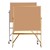 Bulletin Board Double-Sided with Wheels