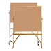 Bulletin Board Double-Sided with Wheels