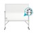Reversible Magnetic Hygienic Porcelain Whiteboard w/ Aluminum Frame