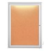 Concealed Lighting Enclosed Bulletin Board - One Door