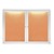 Concealed Lighting Enclosed Bulletin Board - Shown w/ Two Doors