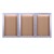 Concealed Lighting Enclosed Bulletin Board - Three Doors