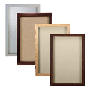 Enclosed Fabric Tack Boards w/ One Door