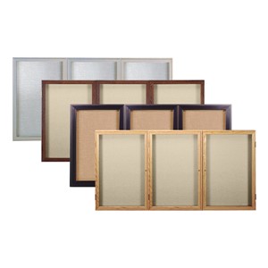 Enclosed Fabric Tack Boards w/ Three Doors