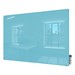 Harmony Colors Magnetic Glass Whiteboard w/ Radius Corners - Blue