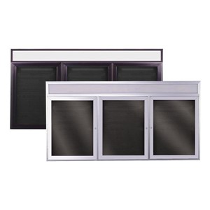 Letter Board w/ Header & Three Doors