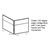 Floor Partition w/ Aluminum Frame - Two Split Panel