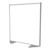 Floor Partition w/ Aluminum Frame - Full Porcelain Panel Infill (54" H)