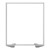 Floor Partition w/ Aluminum Frame - Full Clear Acrylic Panel Infill (54" H)