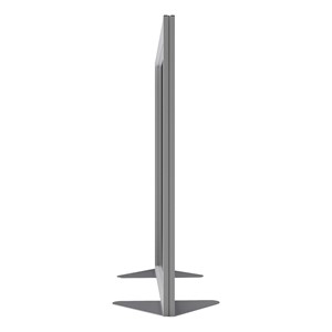 Floor Partition w/ Aluminum Frame - Full Clear Acrylic Panel Infill (54" H)