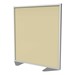 Floor Partition w/ Aluminum Frame - Full Carmel Vinyl Panel Infill (54" H)