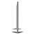 Floor Partition w/ Aluminum Frame - Full Silver Vinyl Panel Infill (54" H)