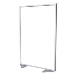 Floor Partition w/ Aluminum Frame - Full Porcelain Panel Infill (72" H)