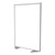 Floor Partition w/ Aluminum Frame - Full Porcelain Panel Infill (72" H)