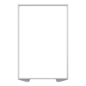 Floor Partition w/ Aluminum Frame - Full Porcelain Panel Infill (72" H)