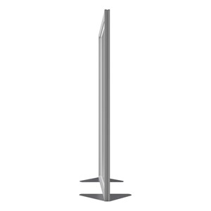 Floor Partition w/ Aluminum Frame - Full Porcelain Panel Infill (72" H)