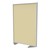 Floor Partition w/ Aluminum Frame - Full Carmel Vinyl Panel Infill (72" H)