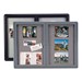 Ovation Radius Enclosed Fabric Tackboard w/ Two Doors