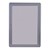 Ovation Radius Enclosed Fabric Tack Board - One Hinged Door w/ Acrylic Panel & Gray Frame