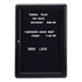 Ovation Radius Changeable Letter Board w/ One Door &  Black Frame