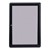 Ovation Radius Fabric Tack Board - One Hinged Door w/ Acrylic Panel & Black