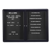 Ovation Radius Changeable Letter Board w/ Two Doors