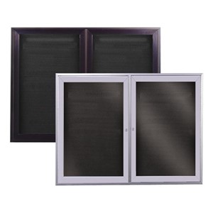 Outdoor/Indoor Enclosed Letter Board w/ Two Doors