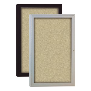 Outdoor/Indoor Enclosed Vinyl Tackboard w/ One Door