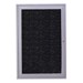 Enclosed Rubber-Tak Tackboard w/ One Door & Satin Aluminum Frame