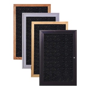 Enclosed Rubber Tackboard w/ One Door