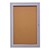 Enclosed Bulletin Board w/ One Door & Satin Aluminum Frame