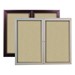 Outdoor/Indoor Enclosed Bulletin Board w/ Two Doors