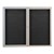 Indoor Enclosed Letter Board w/ Two Doors & Satin Aluminum Frame