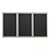 Indoor Enclosed Letter Board w/ Three Doors & Satin Aluminum Frame