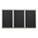 Indoor Enclosed Letter Board w/ Three Doors & Satin Aluminum Frame