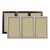 Outdoor/Indoor Enclosed Bulletin Board w/ Three Doors