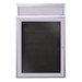 Letter Board w/ Header, One Door & Satin Aluminum Frame