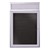 Letter Board w/ Lighted Header, One Door & Satin Aluminum Frame