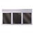 Letter Board w/ Lighted Header, Three Doors & Satin Aluminum Frame
