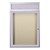 Enclosed Bulletin Board w/ Lighted Header, One Door & Satin Aluminum Frame