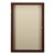 Enclosed Fabric Tack Board w/ One Door - Walnut Finish Frame