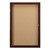 Enclosed Bulletin Board w/ One Door & Walnut Finish