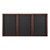 Indoor Enclosed Letter Board w/ Three Doors & Walnut Finish Frame