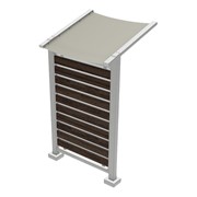 Preserve Outdoor Message Board - Single Unit w/ Awning & Slats