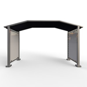 Preserve Outdoor Message Board - Canopy w/ Awning & Slats