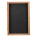Indoor Enclosed Letter Board w/ One Door & Oak Finish Frame